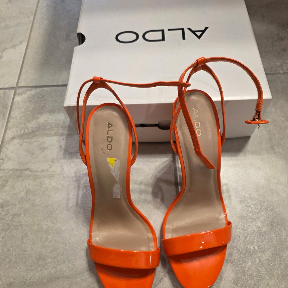 Aldo Women's Orange Strappy Heels